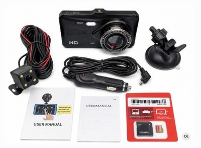 S401 Dash Cam Touch Screen w/ 256GB Card Open Box Unused