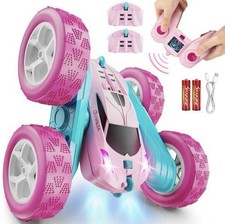 Pink Remote Control RC Stunt Car Racing Car 360 Rotation Toy For Boys Girls