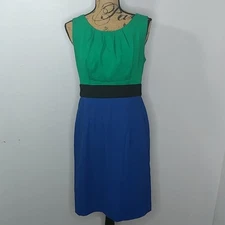 AB Studio Sleeveless Dress Colorblock Size 10