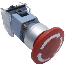EAO 704.910.4 Emergency Stop Push-Twist Button Maintained 2NC ø22mm, 10A 600V AC