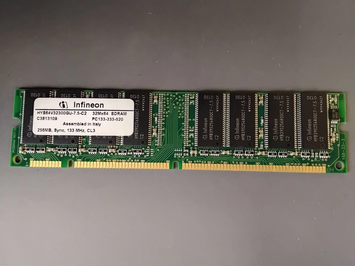Infineon Computer RAM 64 MB Capacity per Module 1 Modules for sale