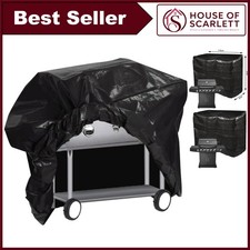 Ram Large BBQ Cover Waterproof Wind-Resistant Trolley Oil Barrel Grey