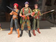 Super 7 ultimate GIJOE lot CUSTOM Lady Jaye Scarlet and Flint