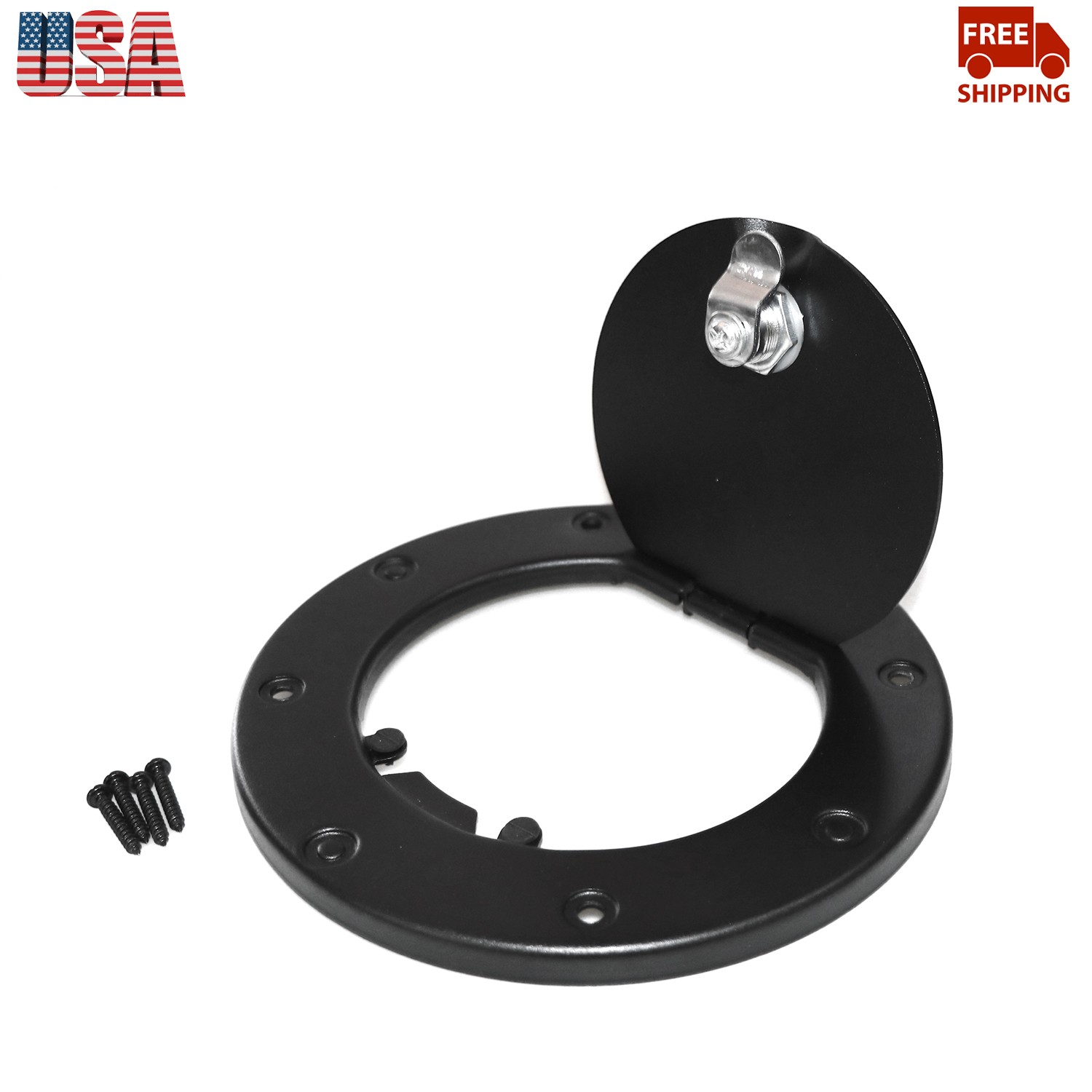 For Jeep Wrangler TJ 97-06 Black Accessories Door Fuel Filler Cover Gas Tank Cap
