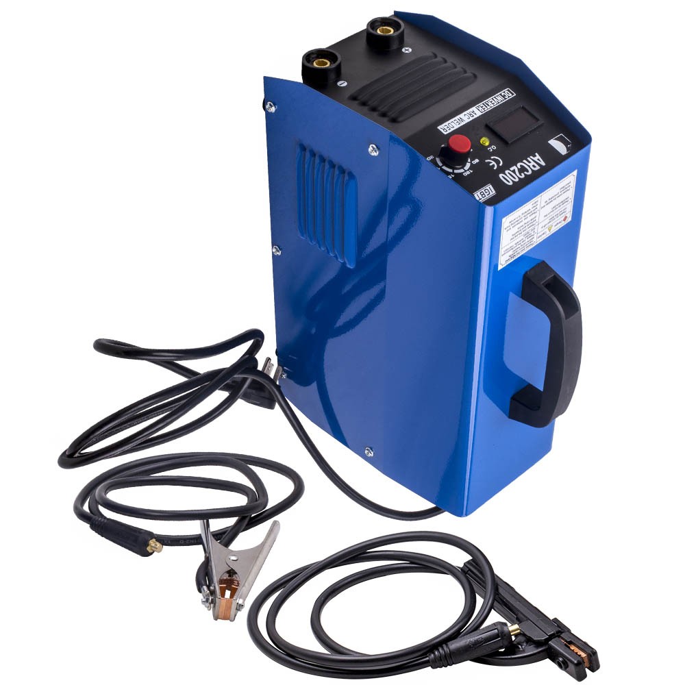 110V 220V ARC200 Stick DC IGBT Inverter Welder Welding Machine Cable Kit 60Hz
