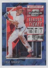 2019 Panini Chronicles Contenders Optic Blue Ice Prizm 88/99 Trea Turner 0oc8