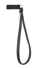 Classy Walking Canes Black Faux Leather Wrist Strap