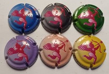 6 BEAUTIFUL GENERIC CHAMPAGNE CAPSULES VALENTINE'S DAY 2022 REF N° 1232 to 1232e NEWS