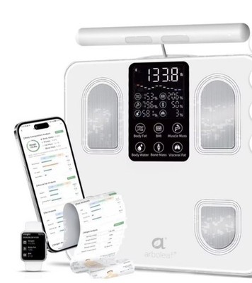 NEW Arboleaf Smart Body Composition Scale BMI Body Fat Muscle App  Msrp $99.98