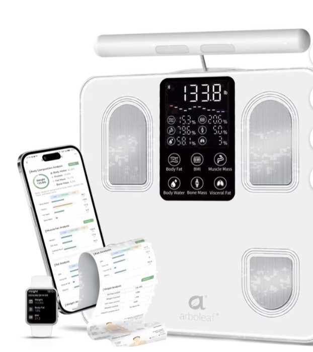 NEW Arboleaf Smart Body Composition Scale BMI Body Fat Muscle App  Msrp $99.98