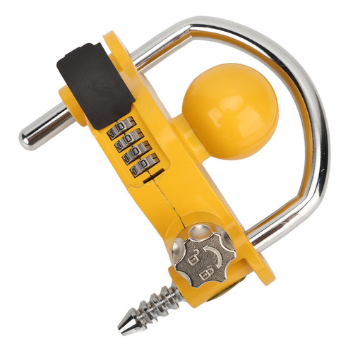 Trailer Coupler Lock Universal Hitch Lock U Shaped Combination Lock For Security - Picture 15 of 22