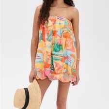 Show me your Mumu NWT small Beverly bubble strapless mini dress