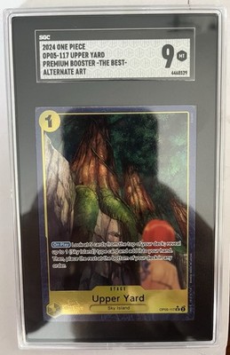 One Piece Premium Booster The Best Upper Yard OP05-117 Alt Art SGC 9 Mint NM