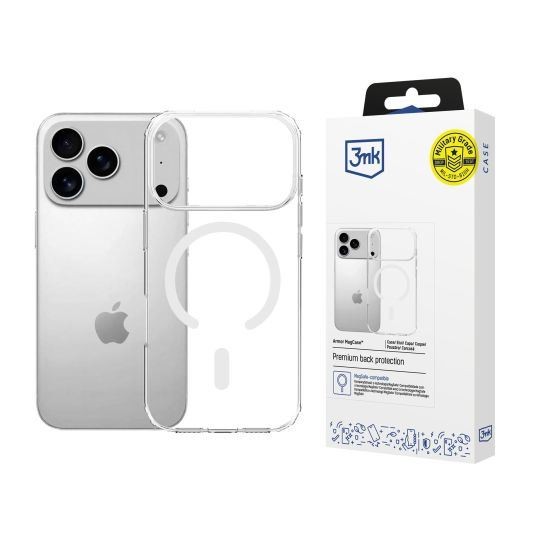 3Mk Magsafe Hülle Für Apple Iphone 17 Pro Max, Armor Magcase, Transparent - Bild 2