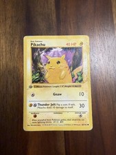 Pokemon Cards Pikachu 1st Edition Base Set Shadowless Yellow Cheeks 58/102