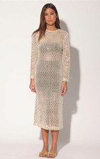 Brand New Walter Baker Women's Coco Dress Size M Natural Color with Tags