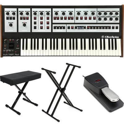 Oberheim OB-X8 8-voice Polyphonic Analog Synthesizer Essentials Bundle