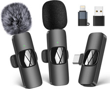 Kabelloses Lavalier Mikrofon Für Handy/Iphone/Computer, Wireless USB C Ansteckmi