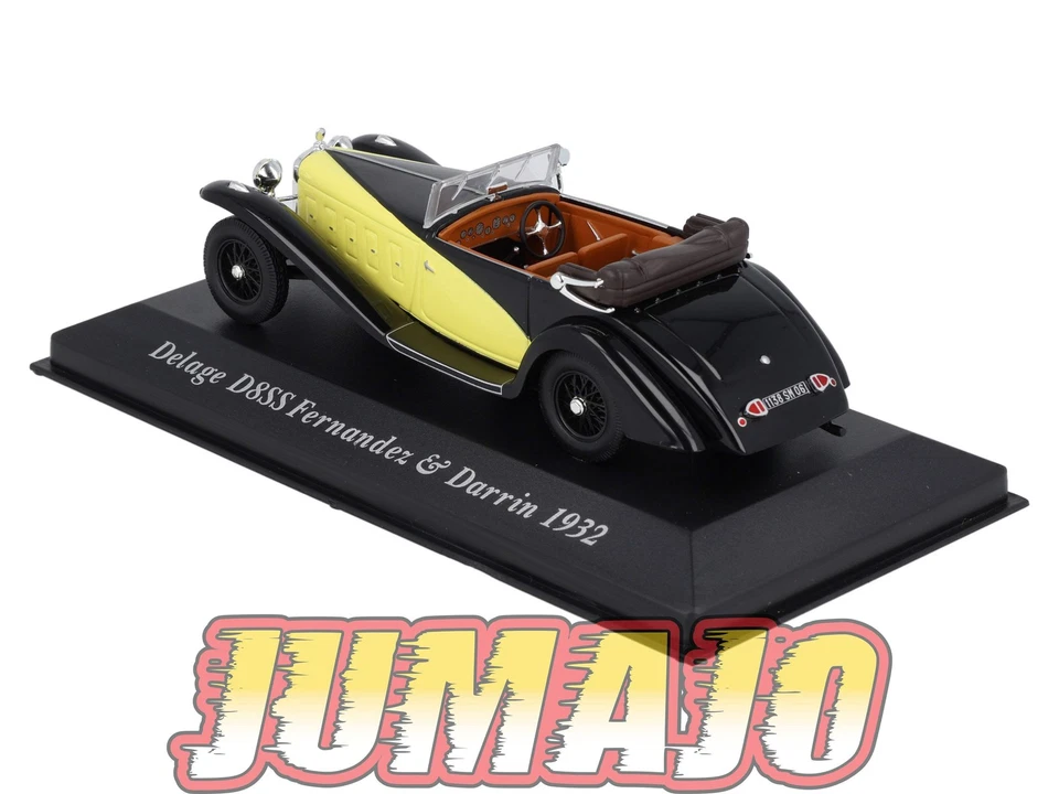 VC32 Voiture 1/43 IXO Altaya Classic : DELAGE D8ss Fernandez Darrin 1932 - Photo 3/4