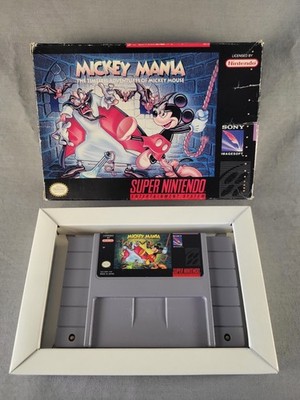 Mickey Mania: The Timeless Adventures of Mickey Mouse, SNES, Box & Game Only!