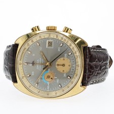 Omega Seamaster Yellow Gold Chronograph 38MM Grey Dial Cal. 1040 176.007