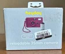 Heyday Reloadable 35mm Point  Shoot Compact Film Camera w/ Built-In Flash