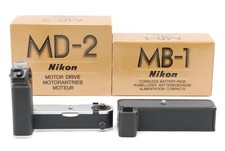 NEAR MINT  Box Nikon MD-2 Motor Drive Winder MB-1 Battery Pack For F2 JAPAN