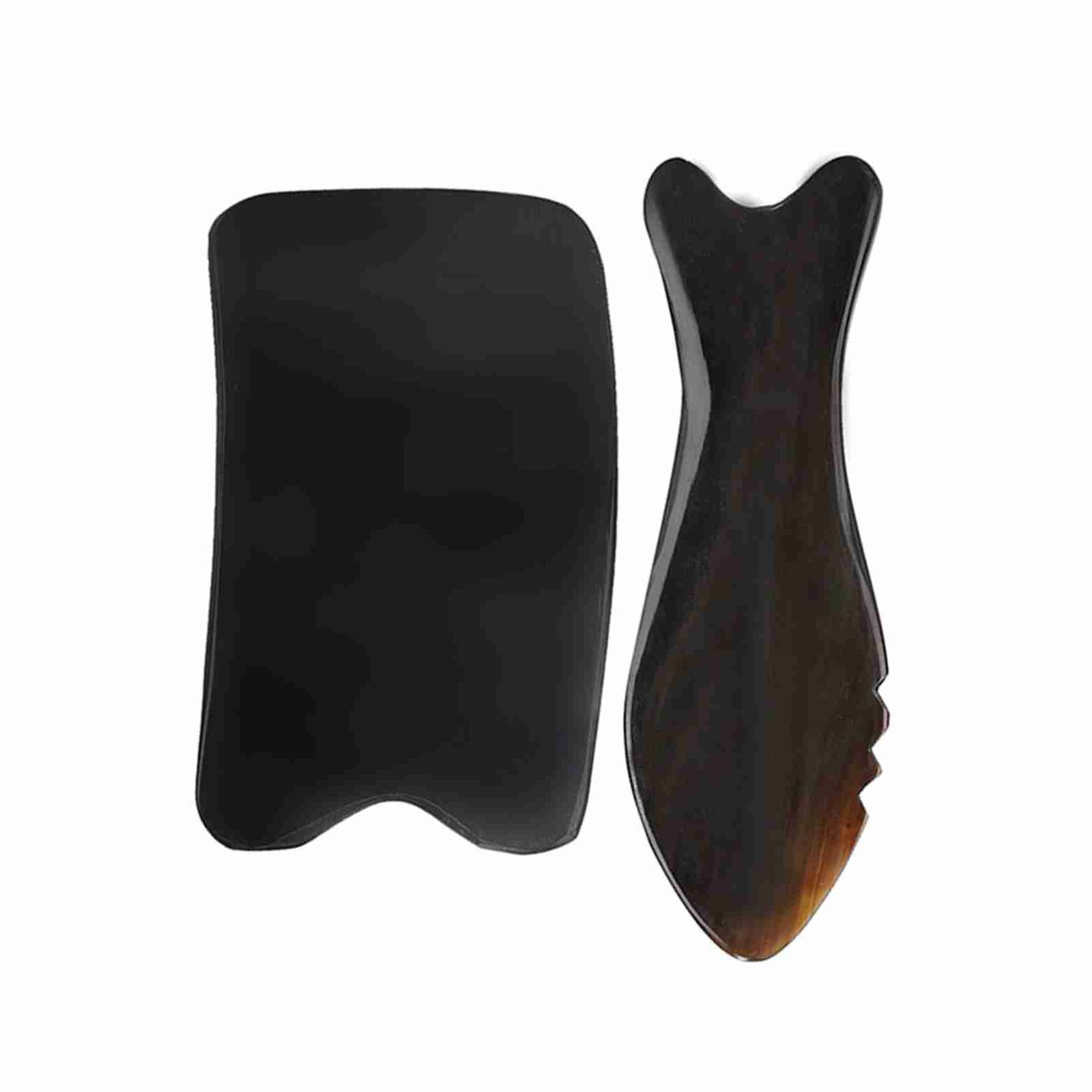 New Ox Horn Scraping Board Face Massage Pain Relief Gua Sha Tool