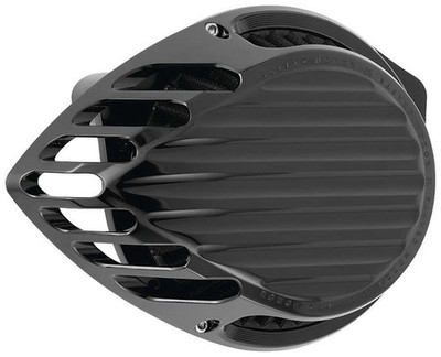Rough Crafts Finned Air Cleaner Black #RC-600-003 Harley Davidson Sportster