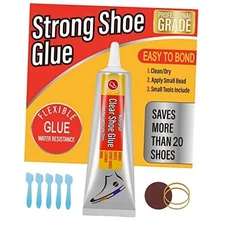  Waterproof Shoe Glue Kit for Sole Repair - Adhesive for Sneakers, Boots, Clear