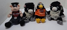 Vintage Harley Davidson Motorcycle Biker Stuffed Animals Bean Bag Plush Lot of 4