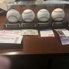 SNIDER PSA- NEWCOMBE, ERSKINE -TRISTAR, LABINE JSA SIGNED BASEBALL LOT W/DISPLAY