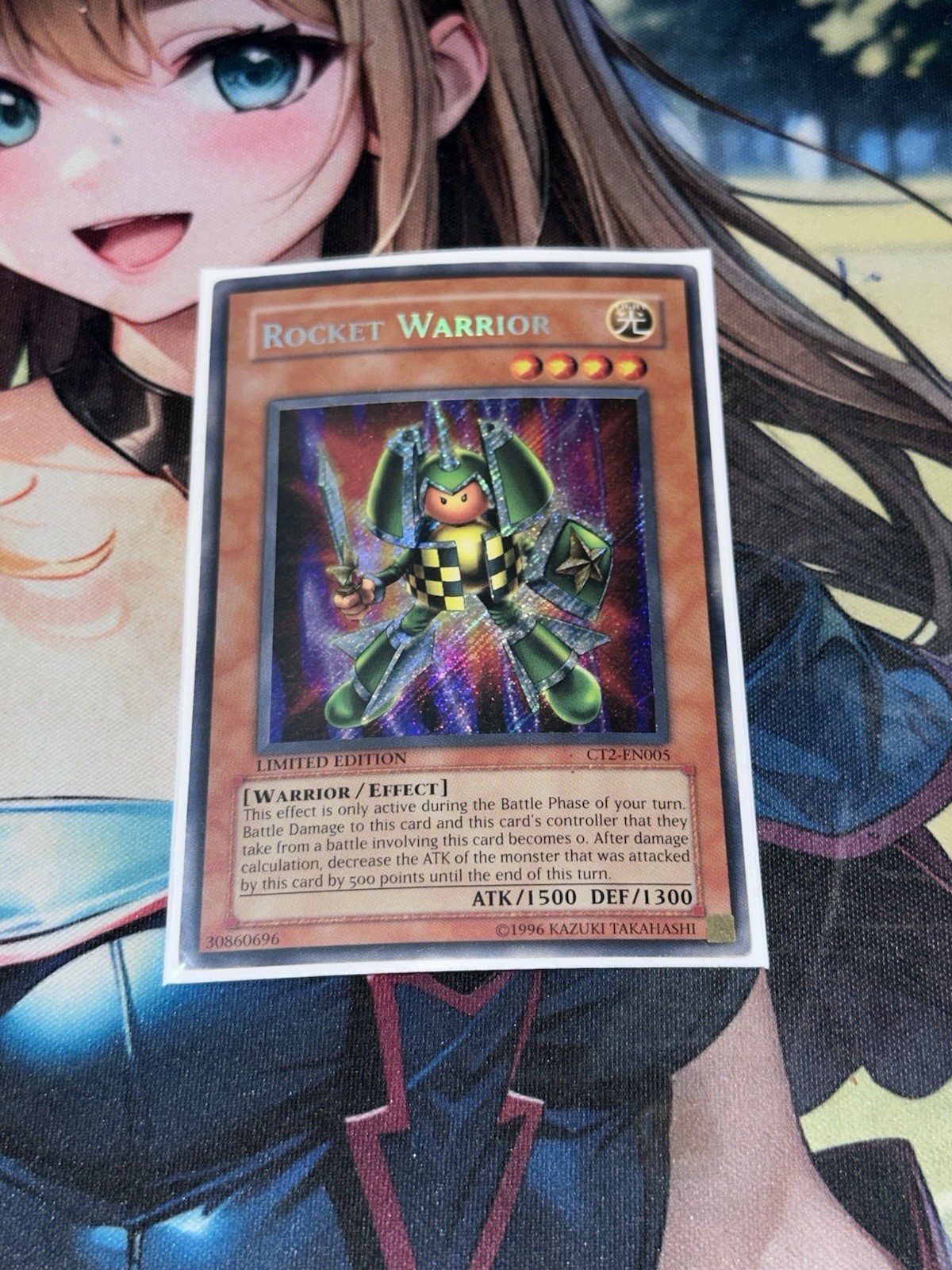 Rocket Warrior - CT2-EN005 Secret Rare 2005 Collectors Tin Yu-Gi-Oh HP