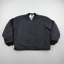Workrite Jacket Mens XL Black FR Quilted Bomber Insulated TPV 35.8 Work Coat