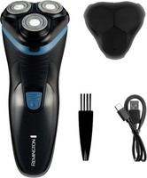 Remington Mens Electric Rotary Shaver R1 (Dry Shave, 30mins runtime, Pop-Up Trim