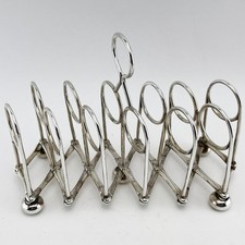 Late Victorian Silver Plated Expanding Toast Rack c.1895
