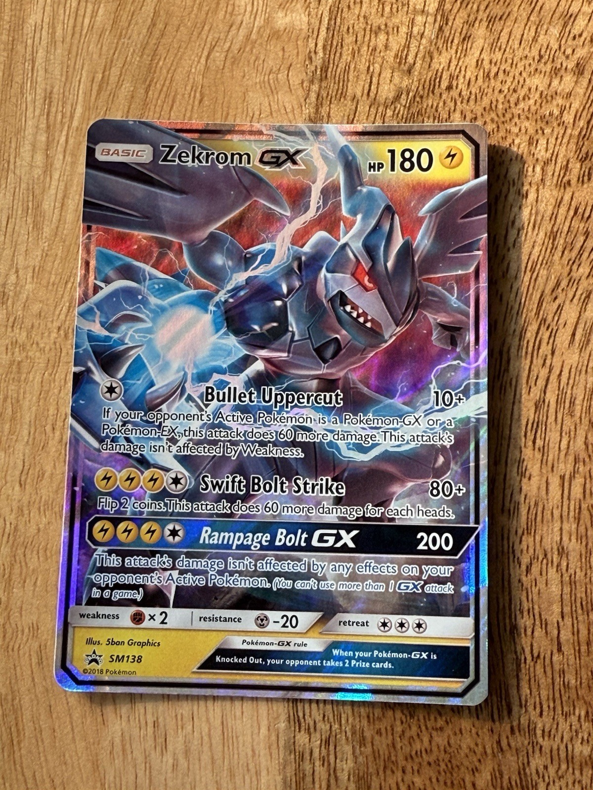 Zekrom GX SM138 Promo Holo Near Mint Pokemon Card