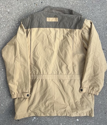 LL Bean Safari Hunting Shooting Jacket Vented Tan Cotton Nylon Mens Sz Xl - Picture 8 of 10