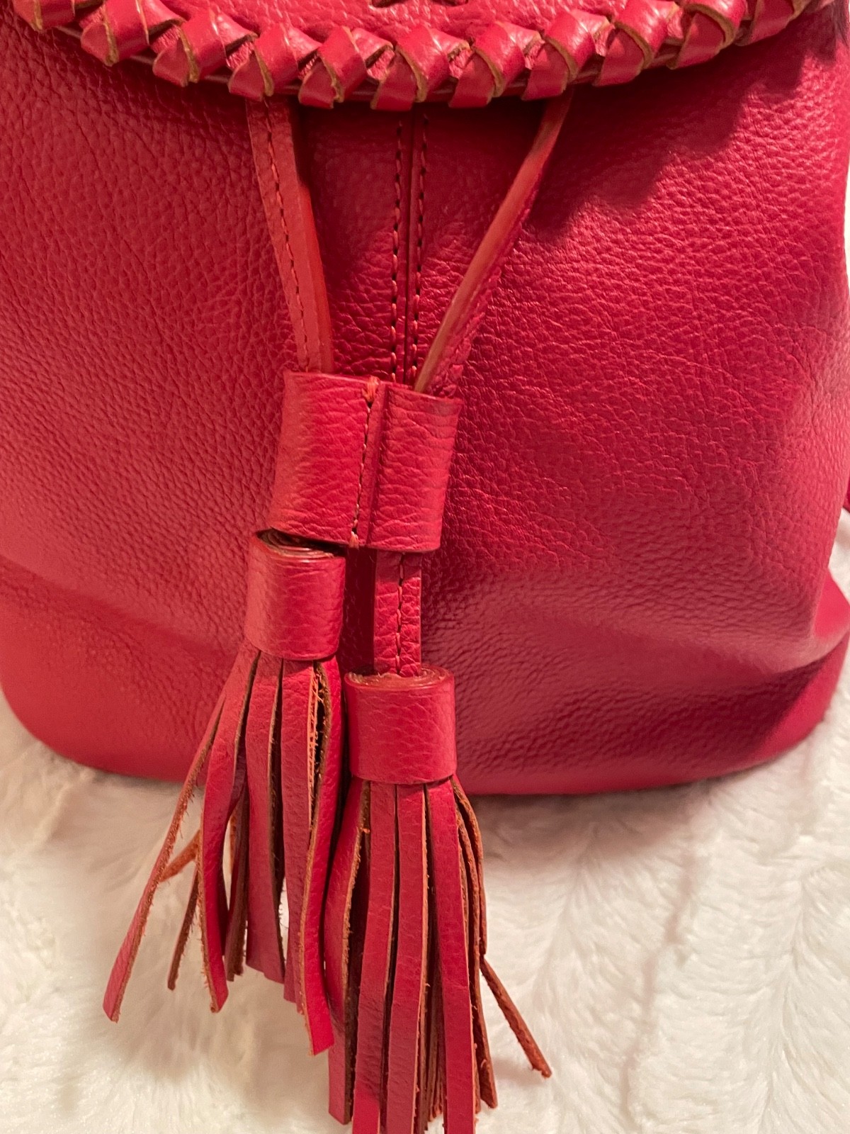 Jack Rogers Red Backpack - EUC - image 3