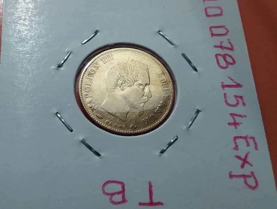 10 FRANCS OR . NAPOLÉON III . TN . 1859 A . TB . - Photo 2/2