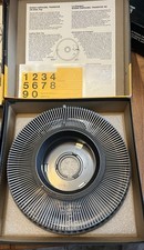 Kodak Carousel Transvue 140 Projector Gray Slide Tray - Box and Instructions