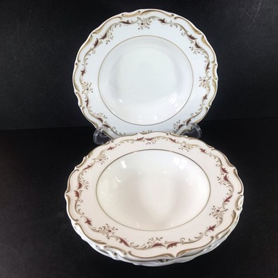 Royal Doulton Strasbourg H4958 Suppenschüsseln mit Rand 8'' breit 4er Set 