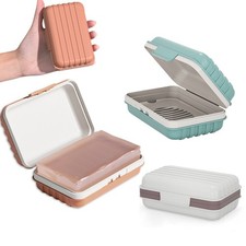Soap Holder Box Self Draining Bar Soap Holder Case Travel Soap Container Dishes