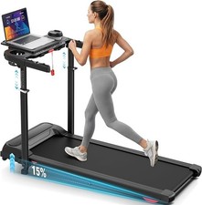 15 Manual Incline Treadmill Machine for Home Gym Office Excercise,