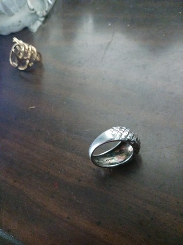 Sterling Silver Diamond Cut Dome Italian Shrimp Ring Size 8.5 ATL Jewelry Co. - Picture 9 of 9