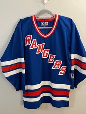 Vintage 90’s New York Rangers Starter Blue Replica Jersey-Size M