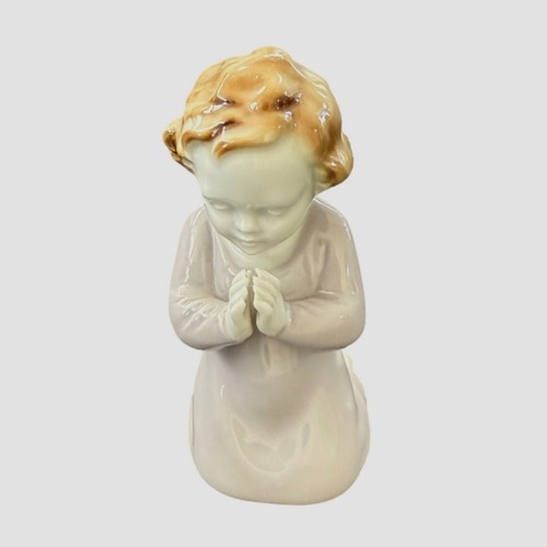 Vintage Erphila Praying Child Figurine Germany Porcelain Angel Mid Century