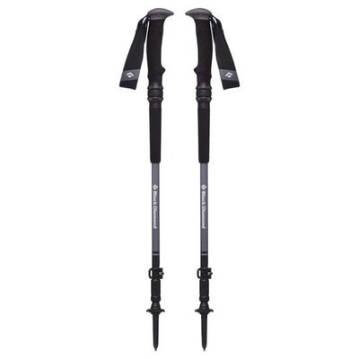BLACK DIAMOND Trail Pro Shock Trekking Poles 105-140 cm (Shock Grip), Granite 
