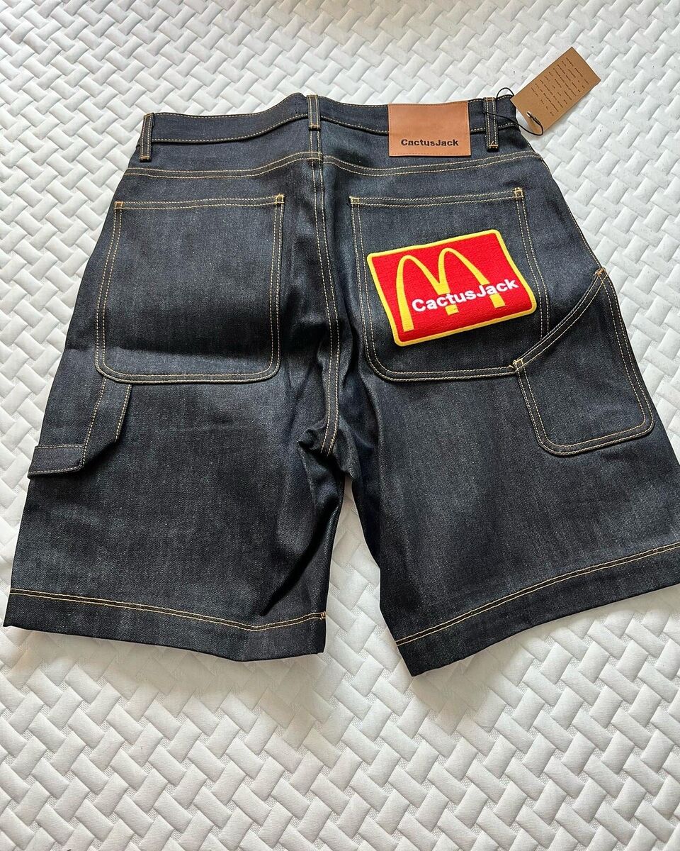Travis Scott McDonald's denim shorts | eBay Travis Scott McDonald's denim shorts | eBay