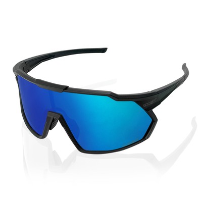 TWO-X Speed Fahrradbrille schwarz polarisiert blue Sportbrille